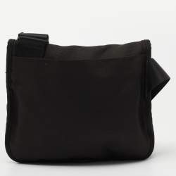 Pre Owned TUMI Black Nylon Alpha Flap Messenger Bag