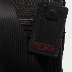 Pre Owned TUMI Black Nylon Alpha Flap Messenger Bag