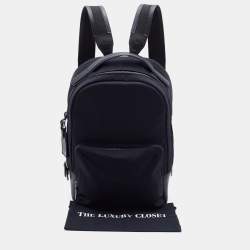 Pre Owned TUMI Black Nylon and Leather Backpack