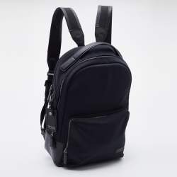 Pre Owned TUMI Black Nylon and Leather Backpack