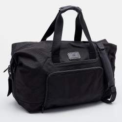 Pre Owned TUMI Black Nylon Alpha Expandable Weekender Bag