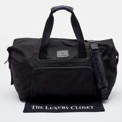 Pre Owned TUMI Black Nylon Alpha Expandable Weekender Bag