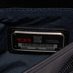 Tumi Black Leather Alpha Bravo Arnold Zip Flap Expandable Messenger Bag