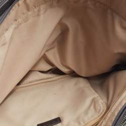 TUMI Grey/Brown Coated Canvas and Leather Document and Laptop Bag