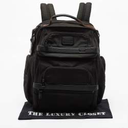 TUMI Black Nylon and Leather Alpha 2 T-pass Business Class Backpack 