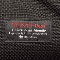  TUMI Black Nylon and Leather Alpha 2 T-pass Business Class Backpack 