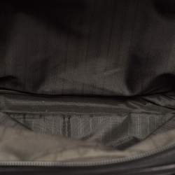 TUMI Black/Dark Brown Leather Berwick Double Zip Briefcase