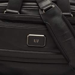 Tumi Black Leather Alpha 3 Laptop Briefcase