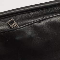 Tumi Black Leather Alpha 3 Laptop Briefcase