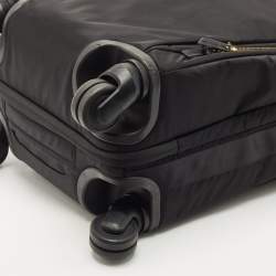 Pre Owned TUMI Black Nylon 4 Wheel Voyageur Carry On Luggage