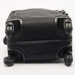 Pre Owned TUMI Black Nylon 4 Wheel Voyageur Carry On Luggage
