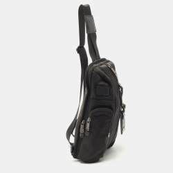 Pre Owned TUMI Black Nylon Alpha Bravo Monterey Sling Bag