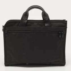 Pre Owned TUMI Black Nylon Alpha 2 Slim Deluxe Portfolio Laptop Bag 
