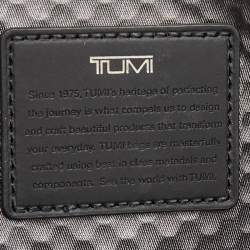 Pre Owned TUMI Dark Brown Leather Alpha Bravo Aviano Slim Briefcase