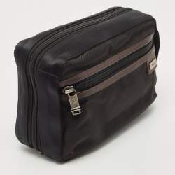 Pre Owned TUMI Black Nylon Alpha Riley Kit Pouch