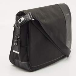 Pre Owned TUMI Black Nylon and Leather Spirit of Imagination Messenger Bag