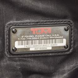 Pre Owned Tumi Black Nylon and Leather Zip Pouch