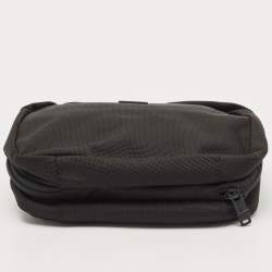 Pre Owned Tumi Black Nylon and Leather Zip Pouch