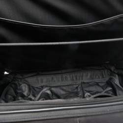Pre Owned Tumi Black Leather Alpha 3 Deluxe 4 Wheeled Expandable Case Brief