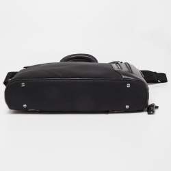Tumi Black Nylon and Leather T-Pass Kennedy Deluxe Brief Laptop Bag