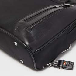 Tumi Black Nylon and Leather T-Pass Kennedy Deluxe Brief Laptop Bag