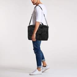 TUMI Black Nylon Medium T-Pass Screen Laptop Slim Briefcase