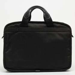TUMI Black Nylon Medium T-Pass Screen Laptop Slim Briefcase