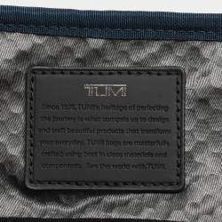 Pre Owned TUMI Black Leather Alpha Bravo Arnold Zip Expandable Messenger Bag