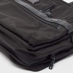 TUMI Black Nylon Alpha II Expandable T-Pass Laptop Bag