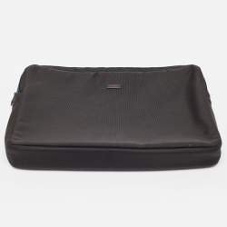 TUMI Black Nylon Alpha II Expandable T-Pass Laptop Bag