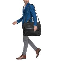 TUMI Black Nylon Alpha II Expandable T-Pass Laptop Bag
