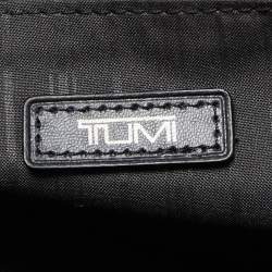 Tumi Navy Blue/Black Nylon and Leather Berwick Double Zip Briefcase Bag