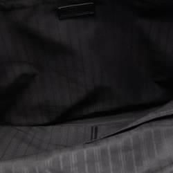 Tumi Navy Blue/Black Nylon and Leather Berwick Double Zip Briefcase Bag