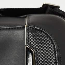 Pre Owned TUMI Black Leather Arrive Sadler Brief Laptop Bag