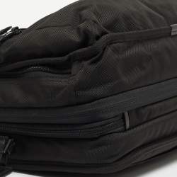 TUMI Black Nylon and Leather Alpha 3 T Pass Expandable Briefcase Bag