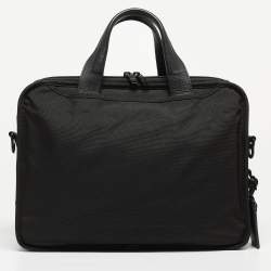 TUMI Black Nylon and Leather Alpha 3 T Pass Expandable Briefcase Bag