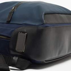 Pre Owned TUMI Black/Blue Nylon Harrison Bradner Backpack