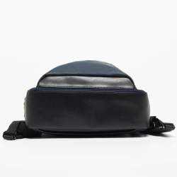 Pre Owned TUMI Black/Blue Nylon Harrison Bradner Backpack