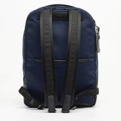 Pre Owned TUMI Black/Blue Nylon Harrison Bradner Backpack