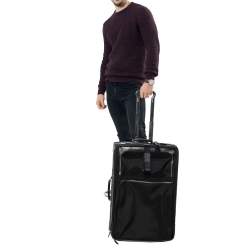 Pre Owned TUMI Black Nylon 2 Wheeled Alpha Expandable Luggage