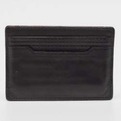 Tumi Black Leather Logo Card Holder