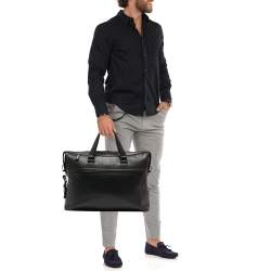 Pre Owned Tumi Black Leather Ashton Gates Briefcase Bag