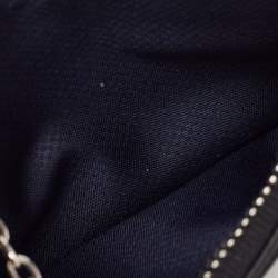 Pre Owned Tumi Black Leather Belden Zip Card Holder