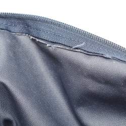 Pre Owned TUMI Navy Blue/Orange Nylon Foldable Compact Duffle Bag