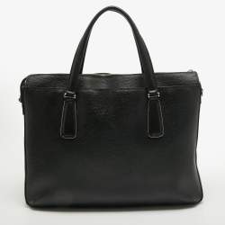 Tumi Black Leather Stanton Nia Commuter Briefcase Bag