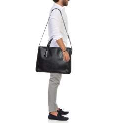 Tumi Black Leather Stanton Nia Commuter Briefcase Bag