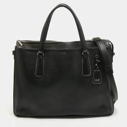 Tumi Black Leather Stanton Nia Commuter Briefcase Bag