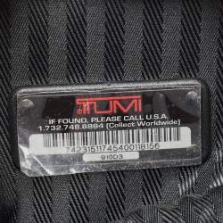 Tumi Black Leather Double Zip Messenger Bag