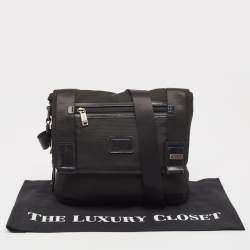 Pre Owned Tumi Black Nylon and Leather Alpha Bravo Beale Messenger Bag