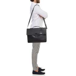 Pre Owned TUMI Black Leather Astor Dorilton Briefcase